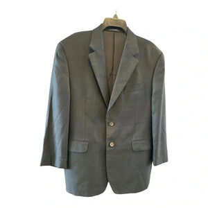 Lauren Ralph Lauren Silk Wool Blazer Black Blazer Sports Coat Size 42S